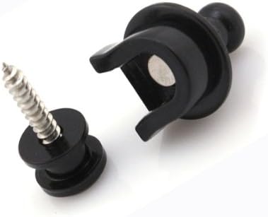 Generic Guitar Bass Strap Lock Pins For  Body Black Pack Of 4