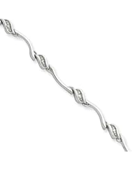 Sterling Silver Diamond Bracelet