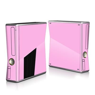Solid State Pink Design Protector Skin Decal Sticker for Xbox 360 S Game Console Full Body