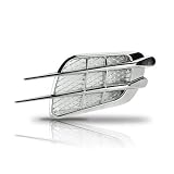 Square Chrome Fender Side Vents Chrome - 2 Ports