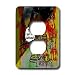 Londons Times Funny Music Cartoons - HOT Vacations In California - Light Switch Covers - 2 plug outlet cover