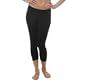 Danskin Women's Supplex Adjustable Lo Rise Capri Pant,Black,X-Large