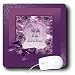Beverly Turner Wedding Attendant and Bridal Party Design - Maid of Honor, Plum Pink Rose Frame with Bow - Mouse Pads