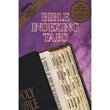 Bible Tab: Clear Tab with Gold Center Strip & Black Lettering by Tabbies