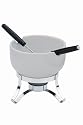 Typhoon Stoneware Chocolate Fondue, White