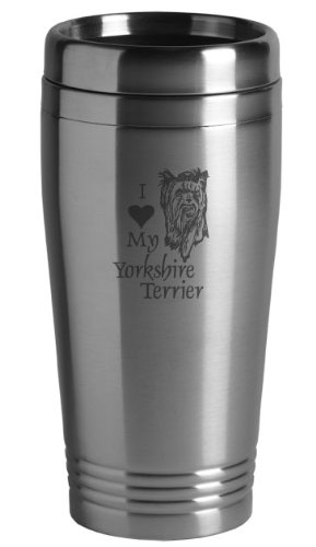 16-ounce Stainless Travel Mug Yorkshire Terrier