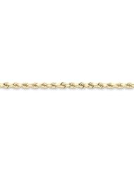 10k Yellow Gold 8in 4mm Handmade D/C Rope Chain Bracelet. Metal Wt- 8.31g