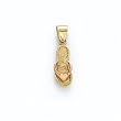 14K 2-TONE Flip Flop Pendant w/Hrt - GH17208