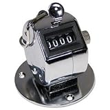 Desk Model Tally Counter with 4-Figure Register, Chrome Plated Aluminum GBC9841005