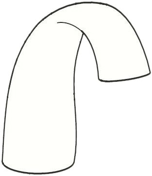 Moen 104213 Repair Part Spout Monticello Widespread Faucet - Chrome