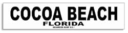 Cocoa Beach Florida Aluminum Sign in White
