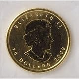 メイプル金貨１／４オンス（７．７７ｇ）９９．９９％純金　発行：カナダ王室造幣局　輸入元：スペースインターナショナル株式会社