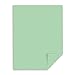 Neenah Wausau Paper Index Card Stock, 90 lb, Letter, Pastel Green, 250 Sheets per Pack (49161), 8 1/2 x 11