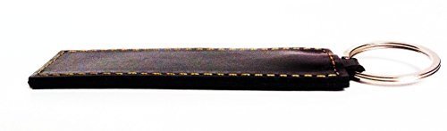 SHAMROCKWALLETS Leather Key Chain Black Rectangular Shape(Buy One Get One)