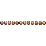 14K Gold 8mm Brown Strand 18