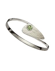 Ed Levin, Copenhagen Swing Bracelet, Sea Foam Topaz, .925 Sterling Silver & 14K Gold, Sizes S - L, Expandable