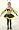 Value Costume: Girls Bumble Bee (Medium 6-9 Yrs)
