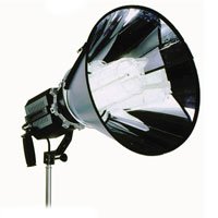 Lowel Scandles Daylight, Multi-Tasking Fluorescent with Cone Reflector.