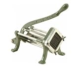 French Fry Cutter, 1 4'' Sq. Cut, Heavy Duty Cast Body, Cast Iron Handle & Stainless Steel Trough,