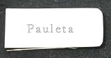 Money clip with engraved name: Pauleta