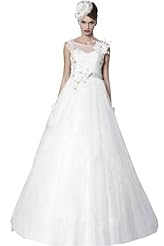 Chiffon/Taffeta/Tulle Applique Crystal Beaded Lace Crystals Bridesmaid Dress 