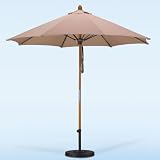 Fiberglass Market Umbrella -Sunbrella A - Pulley System by California Umbrella