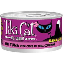 Tiki Cat Hana Luau - Ahi Tuna with Crab In Tuna Consomme (12 2.8oz cans) by Tiki Cat