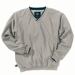Men's Legend Windshirt for the Golf Enthusiast, Light Khaki/Navy