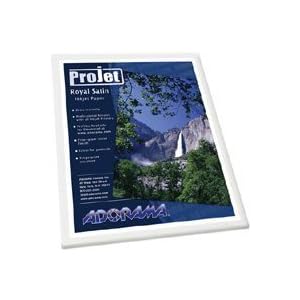 Adorama Projet Royal Satin Pearl Surface - Resin coated water resistant satin photo paper... by