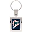 Miami Dolphins Domed Metal Key Chain