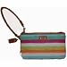 Women's Coach Wristlet Striped Logo Print