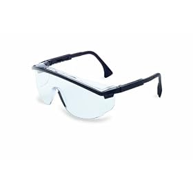 Uvex S1359 Astrospec 3000 Safety Eyewear, Black Frame, Clear Ultra-Dura Hardcoat Lens