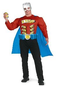 Super 6 Pack Man Costume - XL