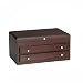 Wallace Dark Walnut Large Jewelry Chest with 2 Drawers