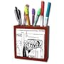 Rich Diesslins Funny General - Editorial Cartoons - Team Work - Tile Pen Holders-5 inch tile pen holder