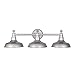 Design House 520312 Vanity Light, 3, Galvanized