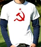 Soviet Hammer & Sickle Communism SHIRT-IN-SHIRT Long Sleeve Tee