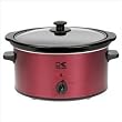 Team Appliances SC 32553 Kalorik 3.5QT Red Slow Cooker