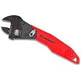Crescent ATR28 8-Inch Ratcheting Adjustable Wrench, Red/Black
