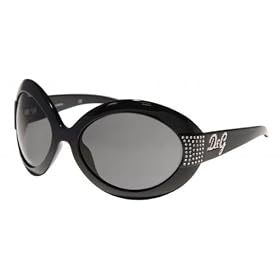 DOLCE and GABBANA D&G 8042B 501 87 BLACK PLASTIC SUNGLASSES