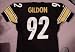 Jason Gildon Autographed Pittsburgh Steelers Almost Authentic Jersey - Black