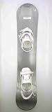 New Eco Shattered Glass Gray Snowboard with Medium Binding 142cm #19760