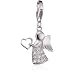 Rafaela Donata Charm Collection Damen-Charm Engel 925 Sterling Silber Zirkonia wei�  60600144