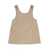 Preschool Girls' Uniform Princess Seam Jumper - Khaki