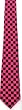 RETRO BLACK AND FUSCIA CHECKERED TIE