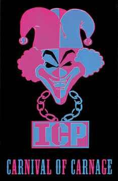 ICP CLOWN CARNIVAL OF CARNAGE BLACK LIGHT POSTER 1806