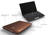 ASUS Eee PC 1008P-KR-PU17-BR 10.1-Inch Netbook (Coffee Brown)