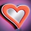 Lumisource Neon Heart Wall Mirror - Red