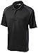Cornerstone Men's Pocket Polo Shirt, Black/Charcoal, Large