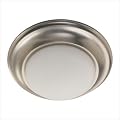 Flush Mount with Satin Opal Glass in Satin Nickel Size: 4.5